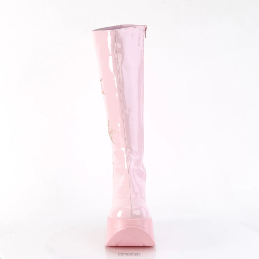 baby pink patent-baby pink multi trblietky Demonia dynamit-218 P808265