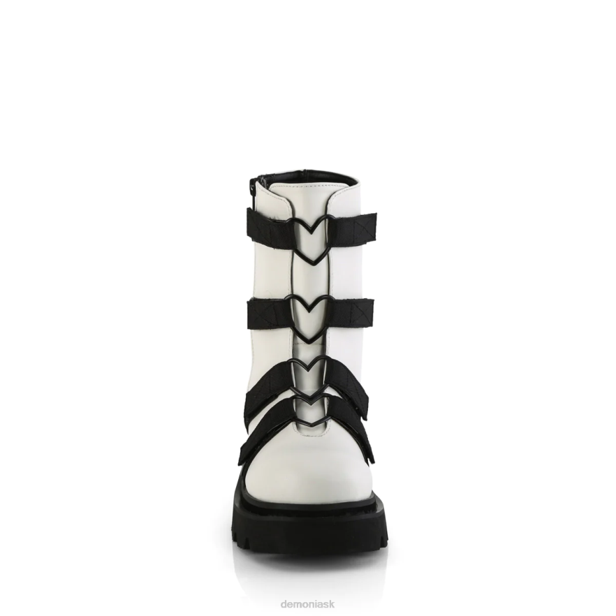 biela vegánska koža-nylon Demonia odpadlík-50 P808114