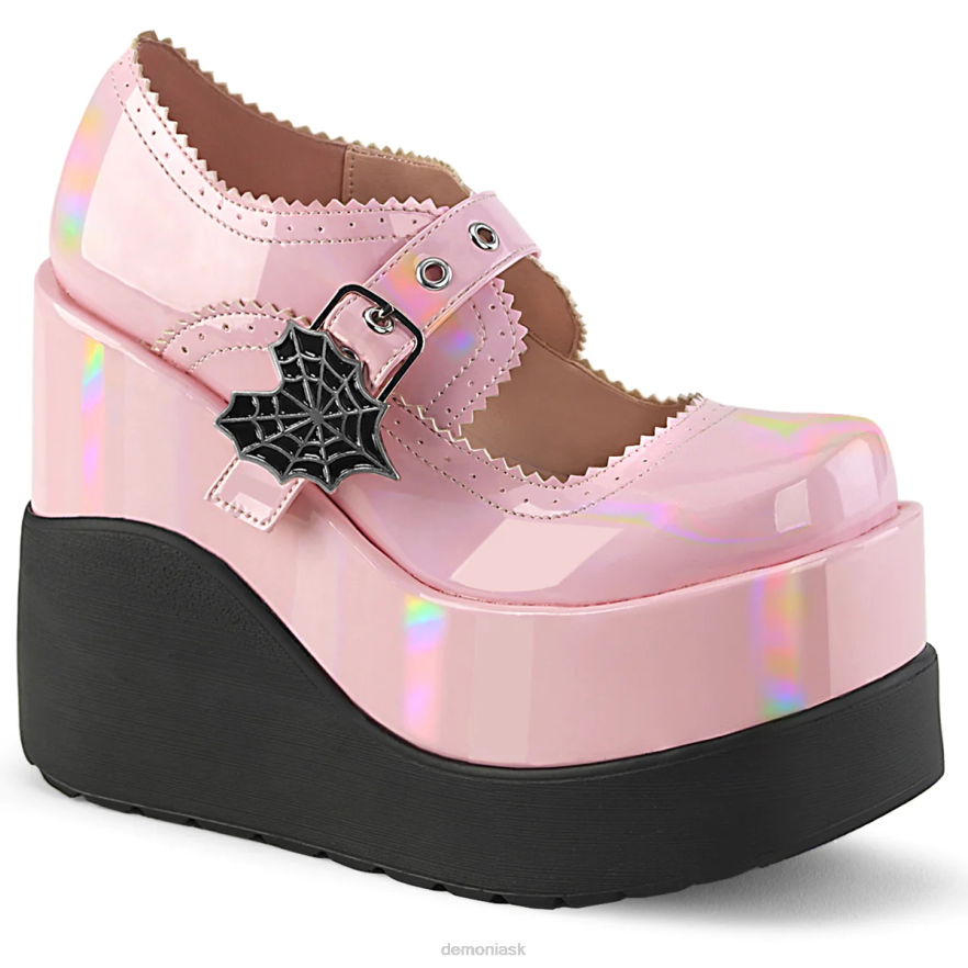 baby pink holo patent Demonia prázdnota-38 P808479