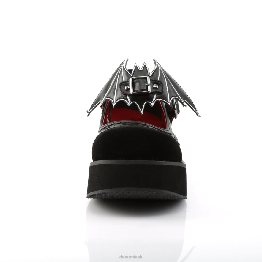 čierna vegánska koža-zamat Demonia sprite-09 P808469