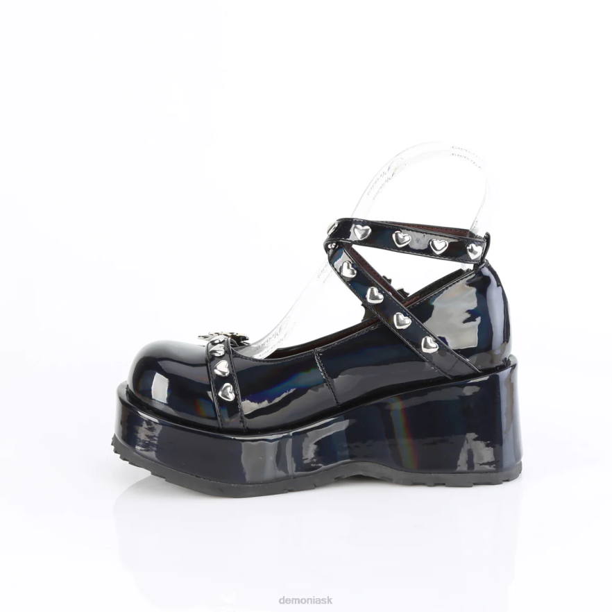 čierny holo patent Demonia kocka-25 P808405
