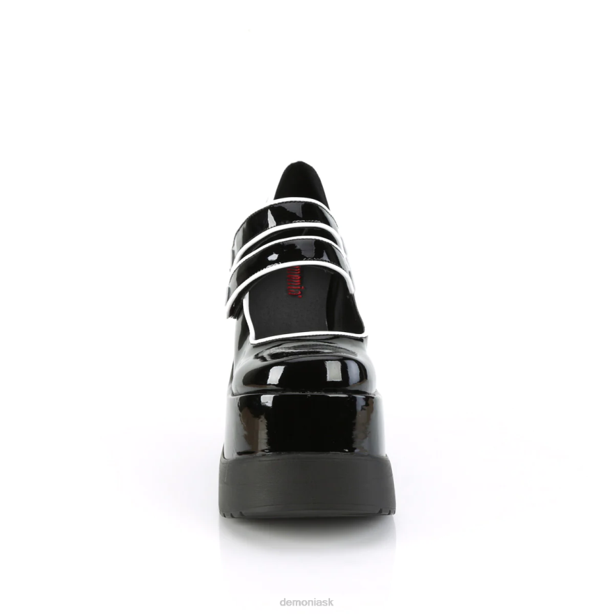 čierny patent Demonia prázdnota-37 P808476