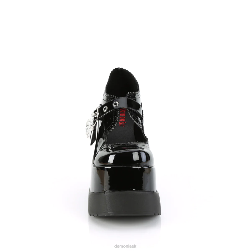 čierny patent Demonia prázdnota-38 P808478