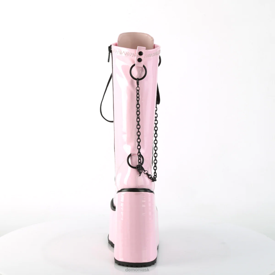 baby pink holografický strečový patent Demonia hojdačka-150 P8081405