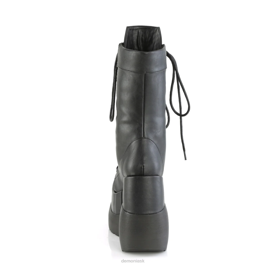 čierna vegánska koža-patent Demonia prázdno-118 P808794